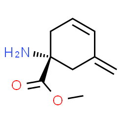 3-Cyclohexene-1-carboxylicacid,1-amino-5-methylene-,methylester,(1R)-(9CI)结构式