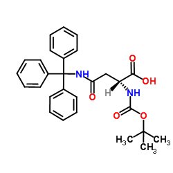 N2-[叔丁氧羰基]-N-(三苯甲基)-D-天冬氨酰胺图片