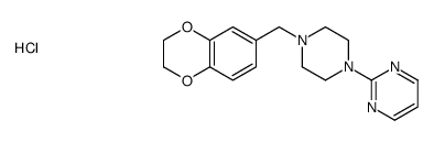 2-[4-(2,3-dihydro-1,4-benzodioxin-6-ylmethyl)piperazin-1-yl]pyrimidine,hydrochloride结构式