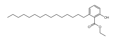 ethyl 6-pentadecylsalicylate Structure