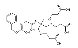 3-[2-(2-{[(benzyloxy)carbonyl]amino}acetamido)-3-(2-carboxyethoxy)-2-[(2-carboxyethoxy)Methyl]propoxy]propanoic acid结构式