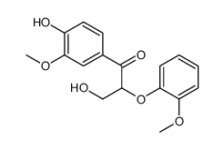 1-(4-Hydroxy-3-Methoxyphenyl)-3-hydroxy-2-(2-Methoxyphenoxy) propane-1-one Structure