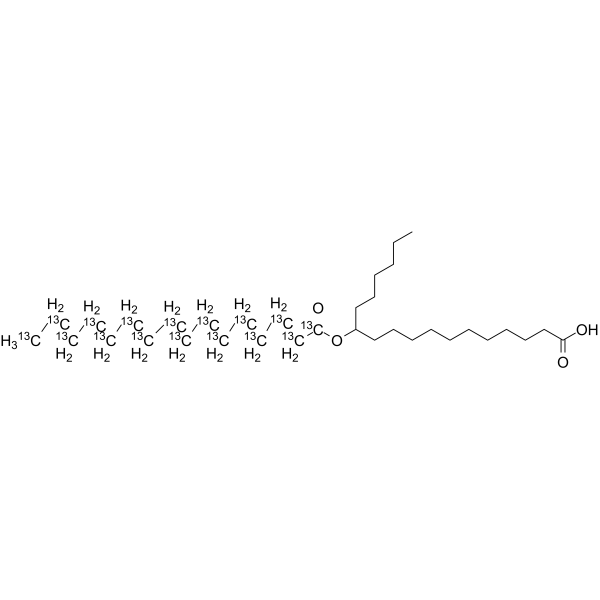 12-PAHSA-13C16 Structure