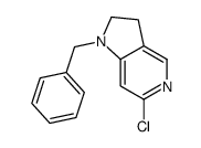 1-benzyl-6-chloro-2,3-dihydropyrrolo[3,2-c]pyridine Structure