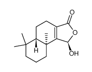 (1R)-1α-Hydroxy-6,6,9aβ-trimethyl-4,5,5aα,6,7,8,9,9a-octahydronaphtho[1,2-c]furan-3(1H)-one Structure