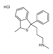 methyl-[3-(3-methyl-1-phenyl-3H-2-benzothiophen-1-yl)propyl]azanium,chloride Structure