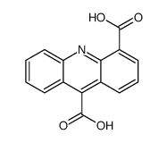 Acridine-4,9-dicarboxylic acid monohydrate Structure