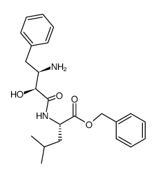 (S-(R*,S*))-N-(3-amino-2-hydroxy-4-phenylbutyroyl)-L-leucine Structure