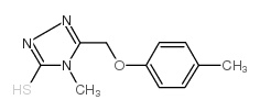 4-甲基-5-[(4-甲基苯氧基)甲基]-4H-1,2,4-噻唑-3-硫醇图片
