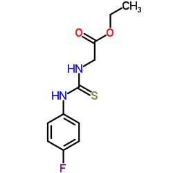 ETHYL 2-([(4-FLUOROANILINO)CARBOTHIOYL]AMINO)ACETATE Structure