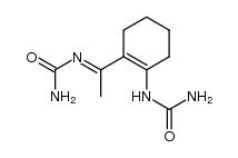 1-(2-(1-(carbamoylimino)ethyl)cyclohex-1-en-1-yl)urea结构式