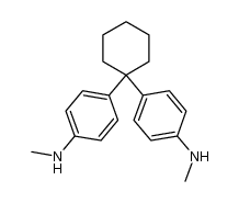 1,1-bis-(4-methylamino-phenyl)-cyclohexane Structure