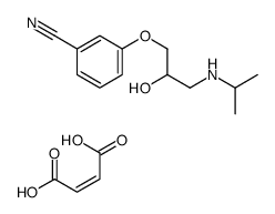 Benzonitrile, 3-(2-hydroxy-3-((1-methylethyl)amino)propoxy)-, (Z)-2-bu tenedioate (1:1) picture