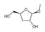 methyl β-D-erythro-3-deoxy-pentofuranoside结构式