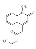 Ethyl (1-methyl-2-oxo-1,2-dihydro-4-quinolinyl)acetate Structure