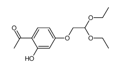 1-[4-(2,2-diethoxyethoxy)-2-hydroxyphenyl]ethan-1-one Structure