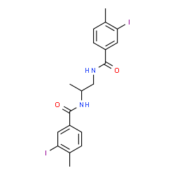 N,N'-1,2-Propanediylbis(3-iodo-4-methylbenzamide) structure