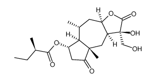 (R)-2-Methylbutanoic acid (3R,3aα,7aα,9aα)-dodecahydro-3-hydroxy-3-hydroxymethyl-4aβ,8α-dimethyl-2,5-dioxoazuleno[6,5-b]furan-7α-yl ester picture