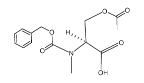 N-ALPHA-BENZYLOXYCARBONYL-N-ALPHA-METHYL-O-ACETYL-L-SERINE DICYCLOHEXYLAMINE Structure