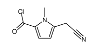 1H-Pyrrole-2-carbonyl chloride, 5-(cyanomethyl)-1-methyl- (9CI) structure