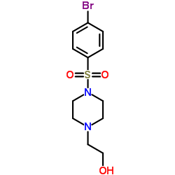 2-{4-[(4-Bromophenyl)sulfonyl]-1-piperazinyl}ethanol Structure