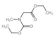 ethyl 2-(ethoxycarbonyl-methyl-amino)acetate structure