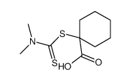 1-(dimethylcarbamothioylsulfanyl)cyclohexane-1-carboxylic acid结构式