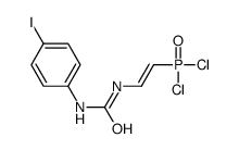 1-[(E)-2-dichlorophosphorylethenyl]-3-(4-iodophenyl)urea结构式