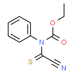 Carbamic acid,(cyanothioxomethyl)phenyl-,ethyl ester (9CI) structure