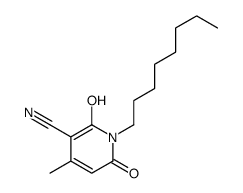 2-hydroxy-4-methyl-1-octyl-6-oxopyridine-3-carbonitrile Structure