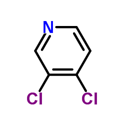 3,4-Dichloropyridine Structure