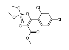 (Z)-2-Chloro-3-(2,4-dichloro-phenyl)-3-(dimethoxy-phosphoryloxy)-acrylic acid methyl ester结构式