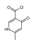 3-Pyridinecarbonyl chloride, 4-hydroxy-6-methyl- (9CI)结构式