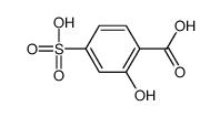 2-hydroxy-4-sulfobenzoic acid Structure