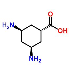 Cyclohexanecarboxylic acid, 3,5-diamino-, (1alpha,3beta,5beta)- (9CI) structure