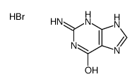 2-amino-1,7-dihydro-6H-purin-6-one monohydrobromide Structure