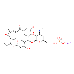 Rosaramicin sodium phosphate structure