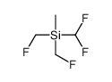 difluoromethyl-bis(fluoromethyl)-methylsilane Structure