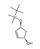 cis-(+/-)-4-[[(1,1-dimethylethyl)dimethylsilyl]oxy]-2-cyclopenten-1-ol结构式