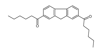 1-(7-hexanoyl-9H-fluoren-2-yl)hexan-1-one Structure