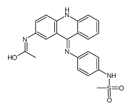 N-[9-[4-(methanesulfonamido)anilino]acridin-2-yl]acetamide结构式