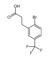 3-[2-Bromo-5-(trifluoromethyl)phenyl]propanoic acid Structure