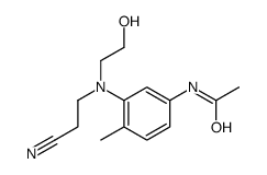 N-[3-[2-cyanoethyl(2-hydroxyethyl)amino]-4-methylphenyl]acetamide Structure