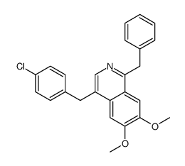 1-benzyl-4-[(4-chlorophenyl)methyl]-6,7-dimethoxyisoquinoline Structure