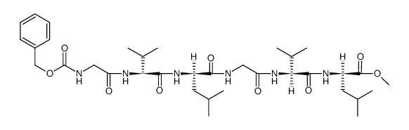 Z-Gly-Val-D-Leu-Gly-Val-D-Leu-OMe结构式