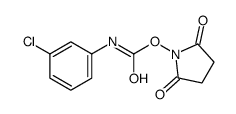 (2,5-dioxopyrrolidin-1-yl) N-(3-chlorophenyl)carbamate Structure