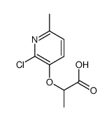 2-(2-chloro-6-methylpyridin-3-yl)oxypropanoic acid结构式