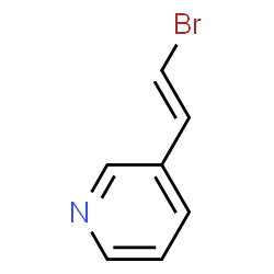 Pyridine, 3-(2-bromoethenyl)- (9CI) structure