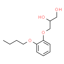 3-(o-Butoxyphenoxy)-1,2-propanediol Structure