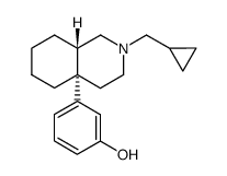 3-<2-(cyclopropylmethyl)-1,2,3,4,4a,5,6,7,8,8aα-decahydro-4aβ-isoquinolinyl>phenol结构式